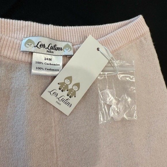 Les lutins 24 month bottoms light pink 100% cashmere - Picture 3 of 3